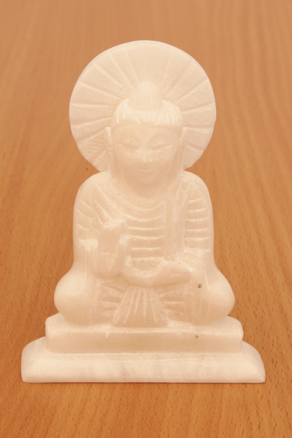 foto BUDDHA z blho mramoru - 9 cm